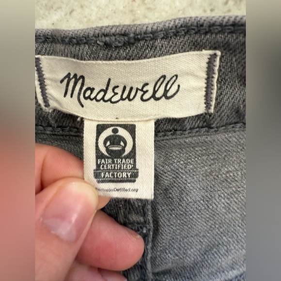 Madewell Women’s Gray Brookfield Wash Slim Demi-Boot Jeans - Size 28 - Picture 5 of 8